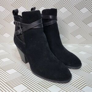 Alex Marie Black Suede Ankle Boots NEW